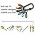 thumbnail image 2 of 6pcs Hex Shank Screwdriver Bit Holder Extension Bar Tough Keychain Driver Keyring, 2 of 4