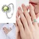 thumbnail image 5 of Anillo Ovalado Verde Oliva para Mujer Anillo Lleno de Luz Anillo de Joyería de Moda Anillo de Mujer de Moda y Versátil, 5 of 8