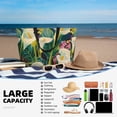 thumbnail image 5 of Fuzoiu Tropical Floral Jungle Print Waterproof Beach Tote Bag for Women Girls with Zipper,Sandproof Pool Swim Bag,Large Capacity Beach Travel Bag for Pool Swim Travel Everyday, 5 of 7