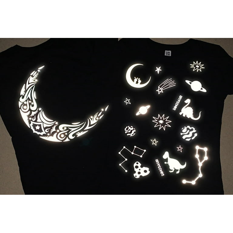 Threadart Off Black 20 Wide Nighttime Reflective Heat Transfer Vinyl Film, Highly Reflective at Night, Sold by the Yard