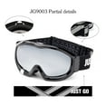 thumbnail image 5 of JUST GO Ski Goggles for Skiing Motorcycling and Winter Sports Dual-Layer Anti-Fog 100% UV Protection lens Snowboard Goggles fit Men, Women and Youth, Black Frame/ Silver Lens (VTL 12.8%), 5 of 9
