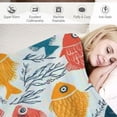thumbnail image 3 of Orinice Cartoon Fish Blanket | Soft Warm Fuzzy Lightweight Throw Blanket Perfect for Couch, Bed, Decor, Travel &amp; Outdoor Use, Cozy Blankets for Adults Women Girls  60x80in, 3 of 6