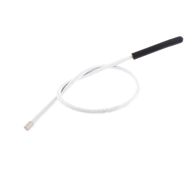 Unique Bargains Telescopic Magnetic Pick Up Rod Stick Extending Magnet Tool Silver Tone
