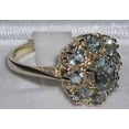 thumbnail image 4 of LBG 14k Yellow Gold Natural Aquamarine Womens Cluster Ring - Size 5.75, 4 of 4