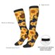 thumbnail image 4 of Fotbe Navy Blue Plaid Sunflower Calcetas Divertidas Estampadas para Hombre y Mujer, Calcetas de Algodón hasta la Rodilla para Caminar, Correr, Enfermería y Embarazo, 4 of 6