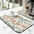 thumbnail image 2 of Washable Rubber Botanical Leaves Vintage Floral Dish Drying Mats for Kitchen Counter Home Large Coffee Bar Pad Accessories and Decor for Utensils Stemware 19.5''x12'', 2 of 7