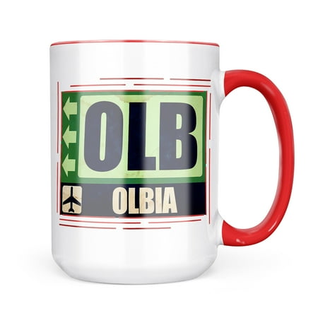 

Neonblond Airportcode OLB Olbia Mug gift for Coffee Tea lovers