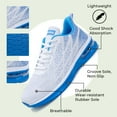 thumbnail image 6 of JOYFON Mens Running Shoes Air Cushioned Athletic Sneakers Non Slip Tennis Shoes for Sport Gym Jogging LightBlue Size 10.5, 6 of 7