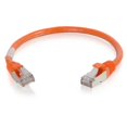 thumbnail image 1 of Câble de Patch Réseau Stp Blindé Sans Accroc Cat6 8 Pieds - Orange, 1 of 1
