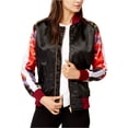 thumbnail image 1 of CHRLDR Womens True Romance Bomber Jacket, Black, Small, 1 of 2