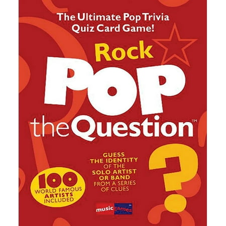 Music Sales Pop The Question Rock - The Ultimate Pop Trivia Quiz Card