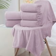 thumbnail image 4 of Mauxuk Premium Soft Bath Towel Set - 8-Piece Luxury Velvet Towels, Ultra Absorbent & Quick-Dry, Reinforced Stitching, Includes 4 Square Towels, 2 Bath Towels, 2 Washcloths, 4 of 4