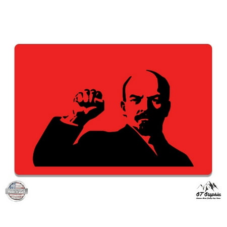 Lenin - 3" Vinyl Sticker - For Car Laptop I-Pad Phone Helmet Hard Hat - Waterproof Decal