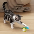 thumbnail image 2 of Interactive Cat Toy Ball with Laser Feather - Automatic Motion Light Modes Charging Puzzle Toy for Indoor Play Entertainment - Yellow-Laser Version, 2 of 4