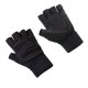 thumbnail image 3 of Soidarity 1 par de guantes de Fitness, manoplas de entrenamiento de levantamiento de pesas de medio dedo, accesorios de protección de manos portátiles Ropa Deportiva, Zapatos Negro L Soidarity OD027584-06, 3 of 6