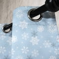 thumbnail image 3 of Ambesonne Winter Grommet Curtain, Cold Weather New Year, 50" x 120", Pale Blue White Grey, 3 of 6
