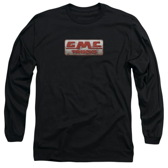 GMC Beat Up 1959 Logo Long Sleeve Adult 18/1 T-Shirt Black