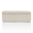 thumbnail image 3 of Furniture of America Cheri Chenille Modern Living Room Bedroom Bench with Storage, Pink, 3 of 19