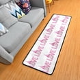 thumbnail image 3 of SKYSONIC 2'X6' Pink Love Gnome Runner Rug with Rubber Backing, Watercolor Dwarf Non Slip Entryway Rug Runner Washable Soft Area Rug Carpet for Hallway Bedroom Kitchen Decor, 3 of 6