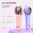 thumbnail image 4 of Microscope for Kids - Portable Handheld Magnifying Glass Digital Microscope for Kids Educational Science Toys Pink, 4 of 7