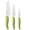 Green/White, variant on Kyocera Advanced Ceramic Revolution 3 Piece Knife Set with 5.5" Santoku, 4. 5" Utility and 3" Paring Knife, Black/White