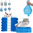 thumbnail image 1 of SHILIU-12 Pack Cat Litter Locker Refills Bags, 4.5m Scented Cat Litter Refill Compatible with Standard and Litter Genie Easy Roll Pail (Blue, Not Include Original Refill Cartridge), 1 of 4
