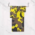 thumbnail image 4 of Coolnut 3 PCS Towel Fashion Yellow Brown Black Gray Camo Cotton Bath Towel Set (1 Bath Towel, 1 Hand Towel, 1 Washcloth) for Bathroom, Super Soft and Quick Dry Towels, 4 of 6