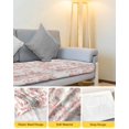thumbnail image 4 of Pink Fruit Couch Cushion Covers Stretch, Washable Sofa Seat Covers Individual Seat Cushion Sofa Slipcovers Vintage Plant Nature Botanical Flower Couch Cover Furniture Protector L-1PCS, 4 of 7