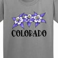 thumbnail image 4 of Inktastic Colorado Columbine Flowers Youth T-Shirt, 4 of 5