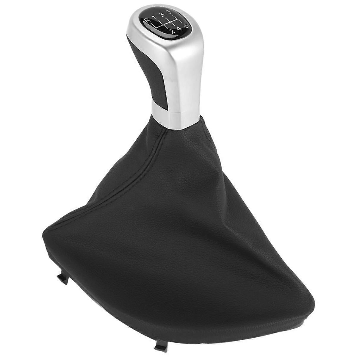 6 Speed Manual Gear Shift Knob Shifter Lever Boot Cover For- 1 Series E81 E87 E87Lci E88 E82