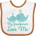 thumbnail image 3 of Inktastic My Grandparents Love Me Childs Boys or Girls Baby Bib, 3 of 4