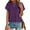 A-Purple, variant on Womens Tops Eyelet Embroidery Summer Curved Hem Casual Short Sleeve Trendy T Shirts for Womens Clothes Beach Vacation Crew Neck Shirts Blouses