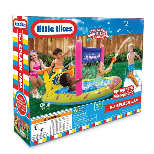 Little Tikes DJ Splash Jam Inflatable Pool with Sprinkler