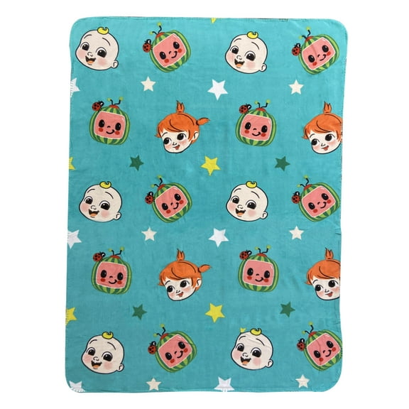 Cocomelon Fleece Throw Blanket 45" x 60" Babies John Yoyo Stars