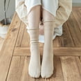 thumbnail image 4 of Sookeceks 6 Pairs Cotton Crew Socks for Women, Soft Fall/Winter Socks Above Ankle Socks for Casual Size 5-9, 4 of 8
