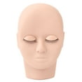 thumbnail image 2 of Double Layer Eyelash Extension Training Head, Voluminous Lashes Rubber Reusable Display Usage for Makeup Face Washing Massage, 2 of 7
