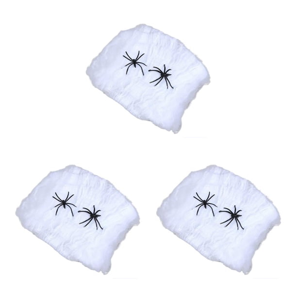 Conjunto de Telaraña Artificial Wosthever 2 Sets Decoración de Halloween
