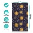 thumbnail image 5 of Bohemian Starry Night Dog Food Mat - Ethereal Moon and Sun Pet Food Mat with Non-Slip Base, Absorbent and Eco-Friendly Mat for Messy Eaters, 5 of 7