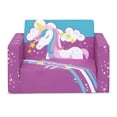 Delta Children Unicorn 2in1 Cozy Convertible FlipOut Foam Chair