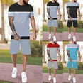thumbnail image 3 of Vedolay Mens Short Outfit Men's 2 Piece Outfits Summer Comfy Fashion Track Suit Casual Set for Men,Red 3XL, 3 of 5