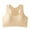 Beige, variant on Xfvqtps Sports Bra for Women Racerback Elastic Padded High Impact Yoga Athletic Exercise Cotton Bras Beige