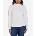 thumbnail image 4 of Alfred Dunner Womens  Chenille Diamond Stitch Turtleneck Sweater, 4 of 6