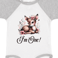 thumbnail image 4 of Inktastic 1st Birthday Cottagecore Baby Girl Deer Girls Baby Bodysuit, 4 of 5
