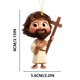 thumbnail image 3 of Jesu Ornament 2D Flat Acrylic Backpack Car Pendant Ornament, 3 of 7