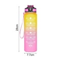 thumbnail image 2 of SEARCHI 34oz Frosted Motivational Water Bottle with Time Marker & Straw, Leak-Proof Tritan BPA-Free, Ensure You Drink Enough Water for Fitness, Gym, Camping, Outdoor Sports, 2 of 9