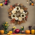 thumbnail image 3 of Yuarrent de calabaza de otoño, decoración colgante de puerta principal de Acción de Gracias, de otoño Artificial de plástico Decoración del hogar, 3 of 6