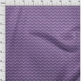 thumbnail image 3 of oneOone Silk Tabby Fabric Chevron Flame Stitch Print Fabric By The Yard 42 Inch Wide, 3 of 4