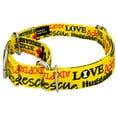 thumbnail image 3 of Country Brook Petz® Yellow Loveable Rescue Martingale Dog Collar, Medium, 3 of 5