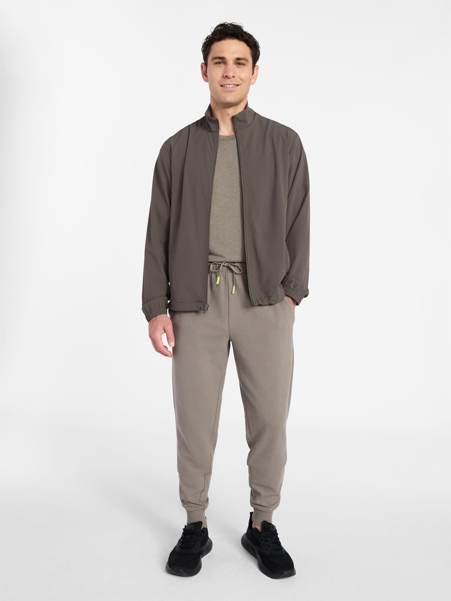 Athletic Works Men's and Big Men's Waffle Knit Joggers Pants, 30" Inseam, Size S-3XL