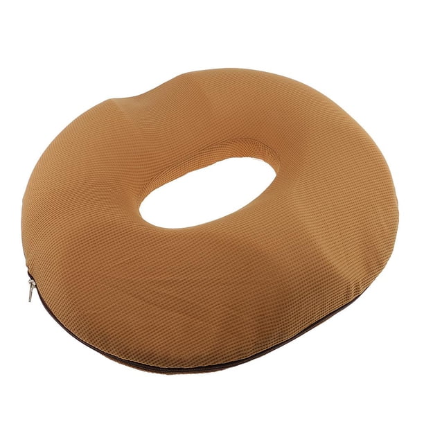 Cojín de Espuma Viscoelástica Ortopédica de Cóccix Hueco Oficina en hogar Cojín para Asiento de Coche Parte Inferior de La Espalda Coxis Ciática café Salvador Cojín del asiento